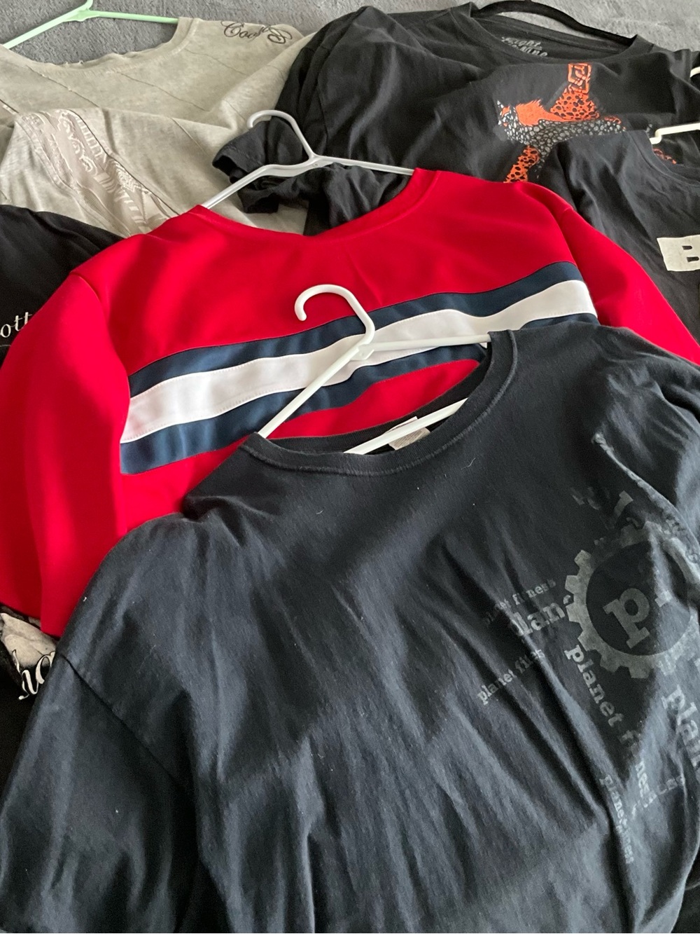 Men's 6 pack lot Short Sleeve T-Shirts, 4XL Pre-owned Various